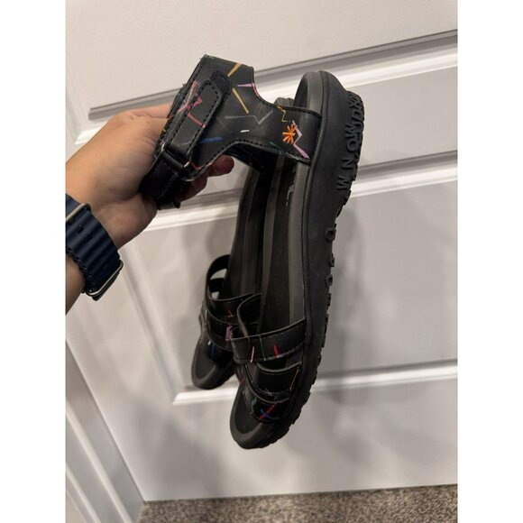 ART Ladies Black/ Colorful Sandals Strappy Size 40 EUC - Picture 3 of 5